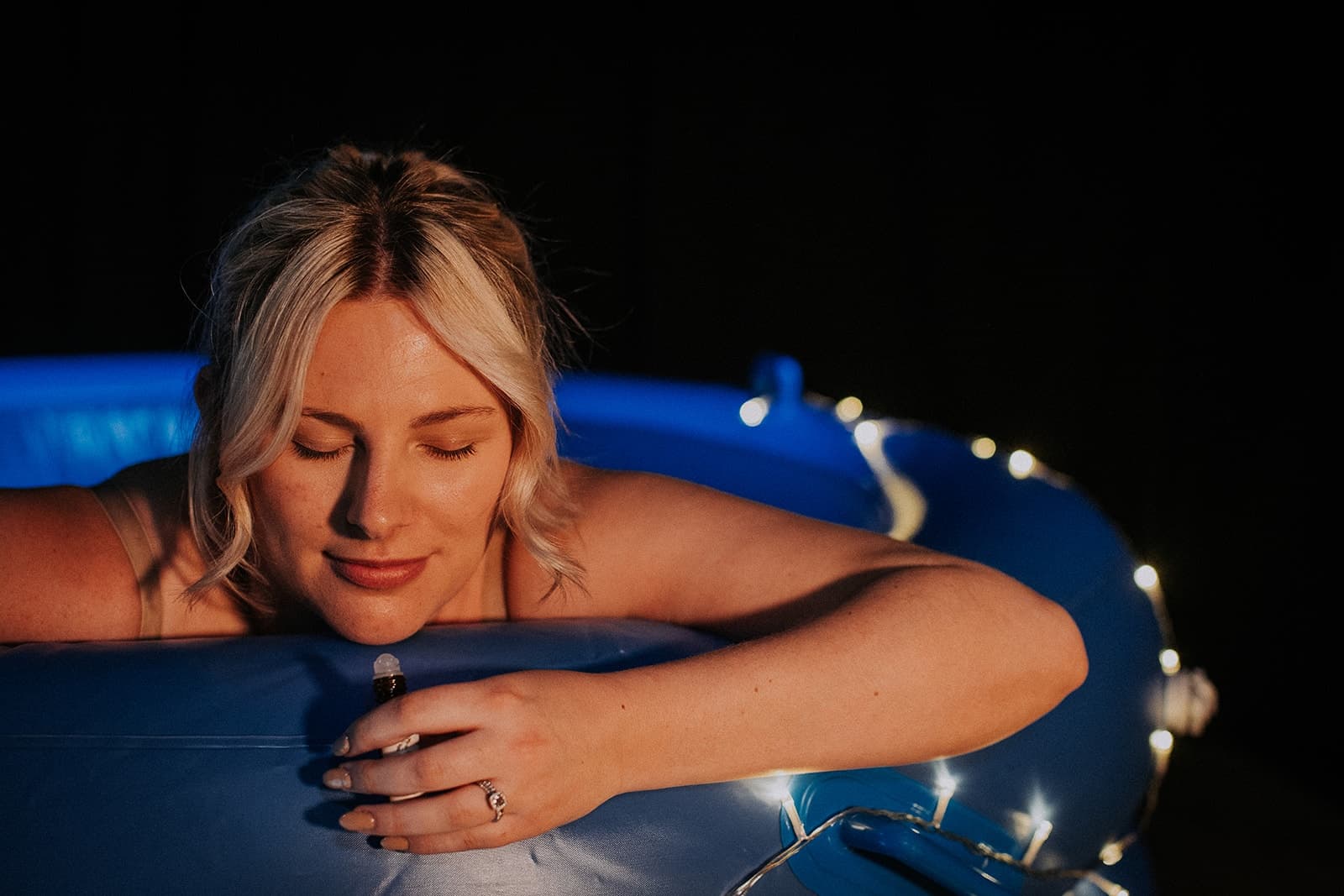 In the pool
